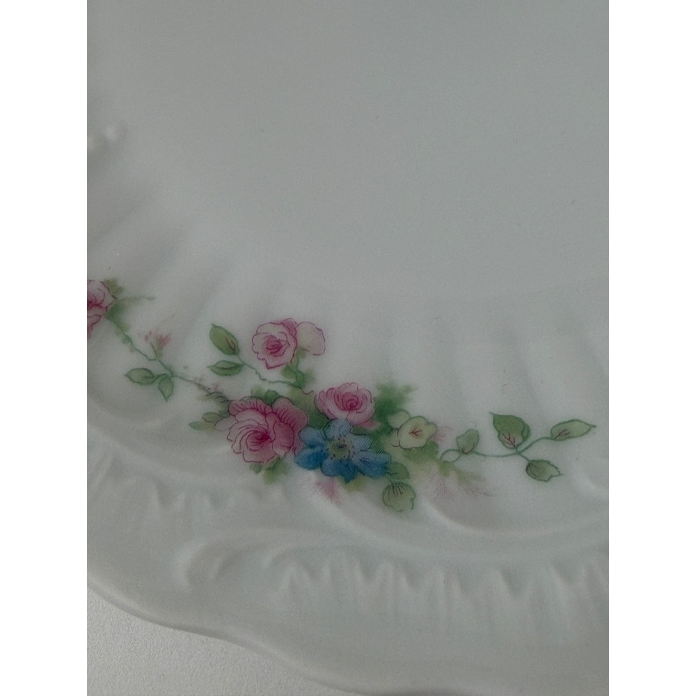 Limoges France Chastagner & Cie Bread Plates Set of 4 6.5" White Floral Rose - Picture 8 of 9